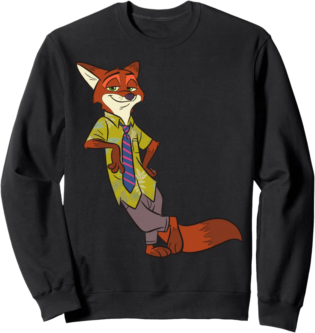 Disney Zootopia Cool Fox Nick Wilde Leaning Sweatshirt