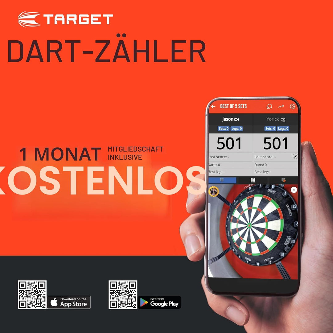Target Darts Dimitri Van den Bergh 24G Tungsten Steeldart Set - 9 Pro Grip Shafts - 9 Pro Ultra Flig