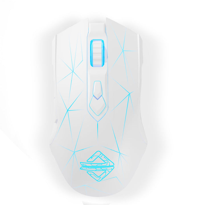 AJ52PRO Wireless Gaming Maus, 10K DPI Sensor, Tri Mode, kabellos - RF2.4G/BT5.0/USB Wired, Rainbow B