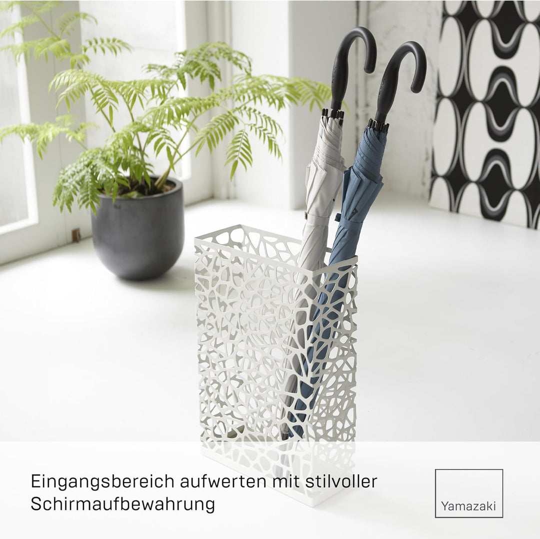 Umbrella Stand Nest rectangle - white Weiss, Weiss
