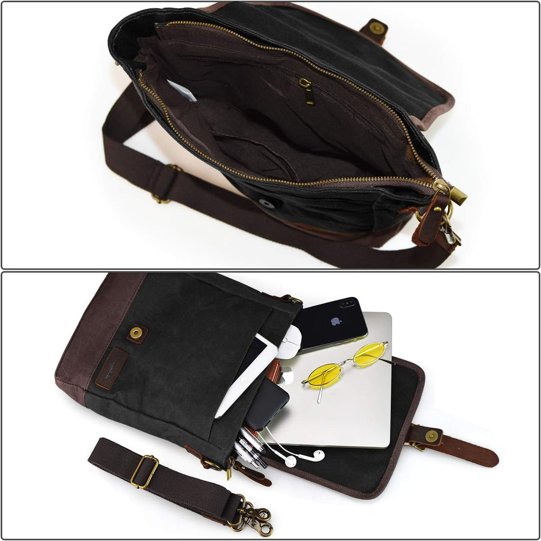SHANGRI-LA Herrentasche Tasche Umhängetasche IPAD Schultertasche Rucksack Crossbody Sling Messenger