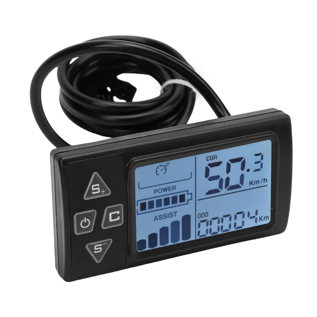 Sorandy S861 Elektrofahrrad-LCD-Display-Messgerät, E-Bike-Tachometer-Kilometerzähler mit SM-Anschlus