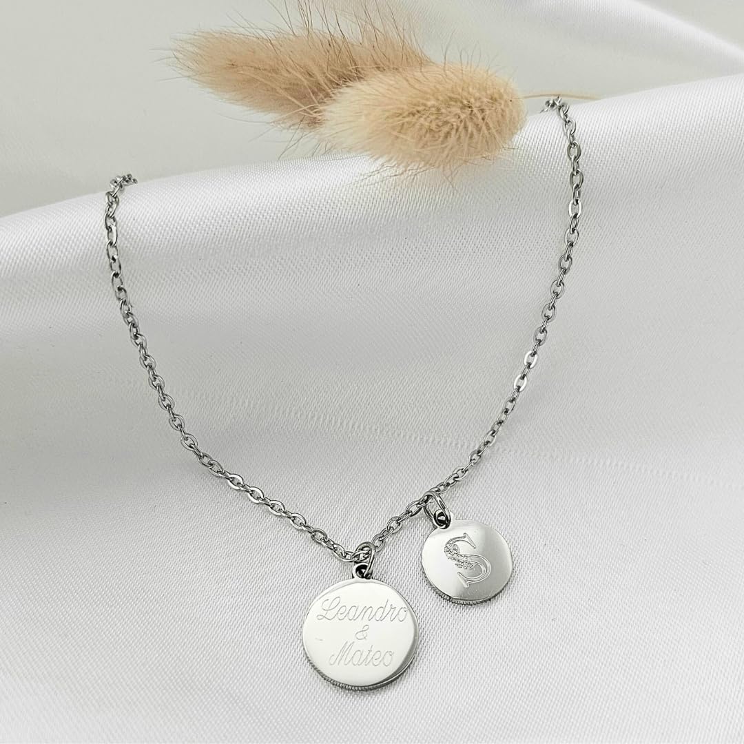 Personalisierte Gravur Kette als Geschenk für Frauen | zur Geburt | zur Hochzeit | für die Freundin