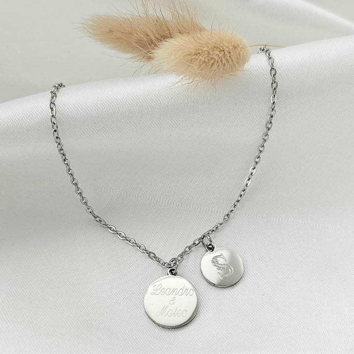 Personalisierte Gravur Kette als Geschenk für Frauen | zur Geburt | zur Hochzeit | für die Freundin