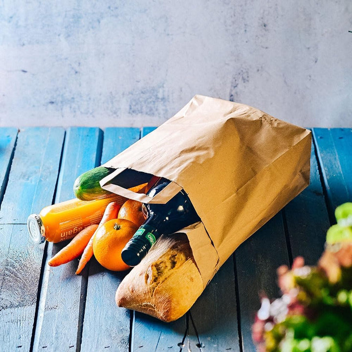 BIOZOYG Umweltschonende Papier Tragetaschen gross I Papiertüten Geschenktüten Papiertragetaschen bio