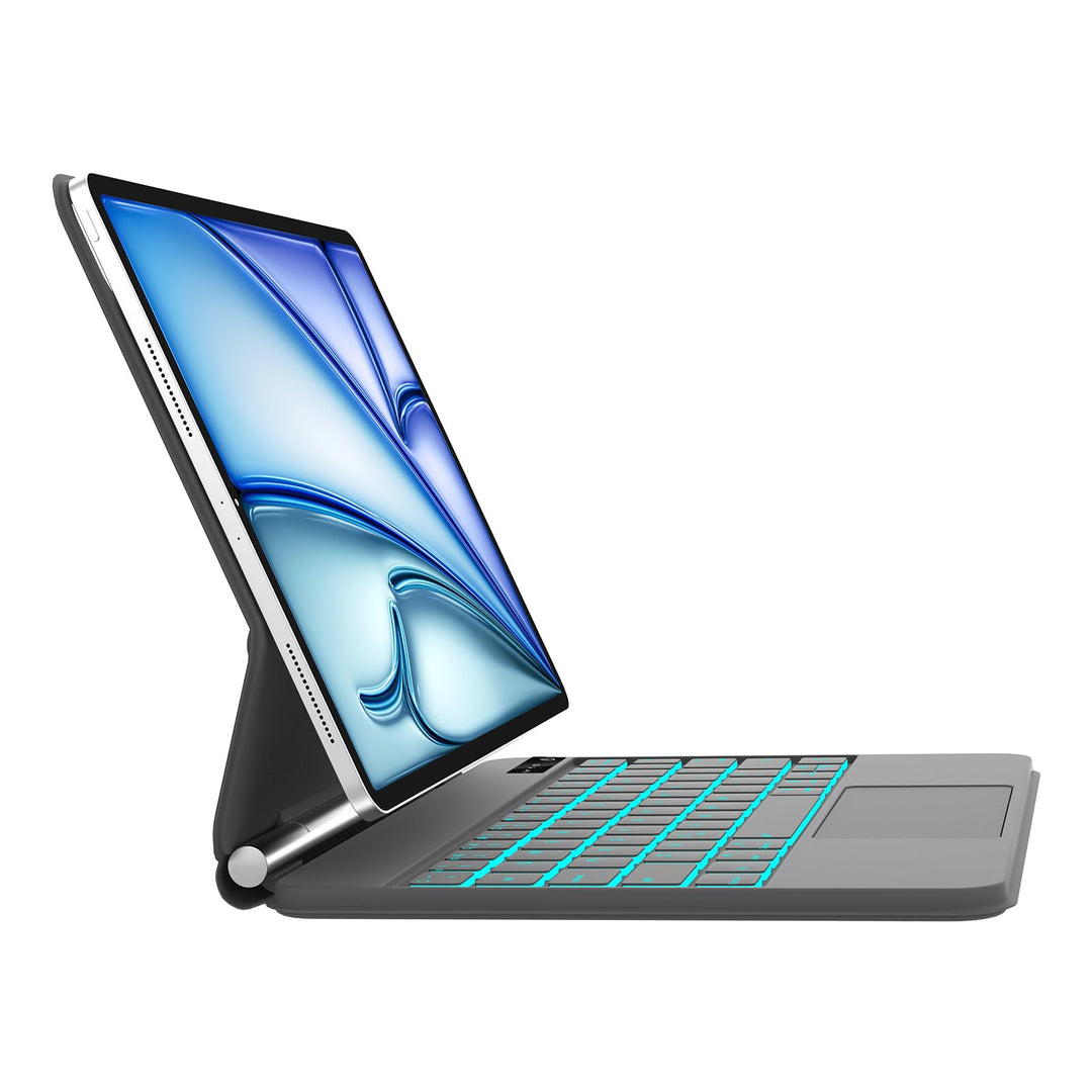 IVEOPPE Magic Tastatur mit hülle für iPad Air 11" (M3 2025/M2 2024) - Deutsches QWERTZ Layout Hinter