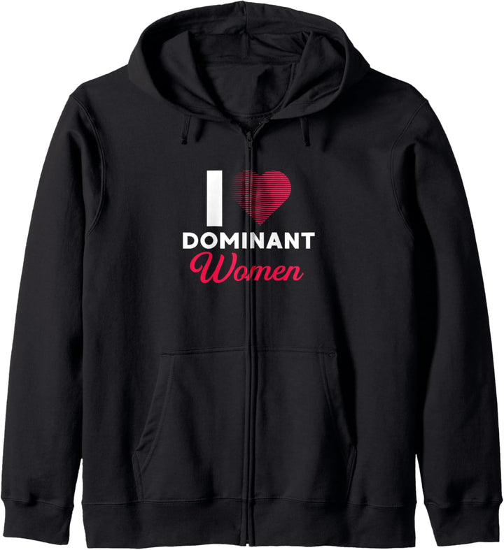 Ich liebe dominante Frauen | Feminism Empower | Feminist Kapuzenjacke