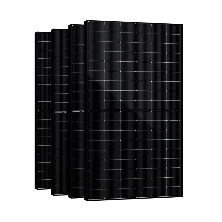 SAKETE Solarpanel 2000W Bifazial (+400W), Solarmodul Doppelglas Full Black, N-Typ Photovoltaik Modul