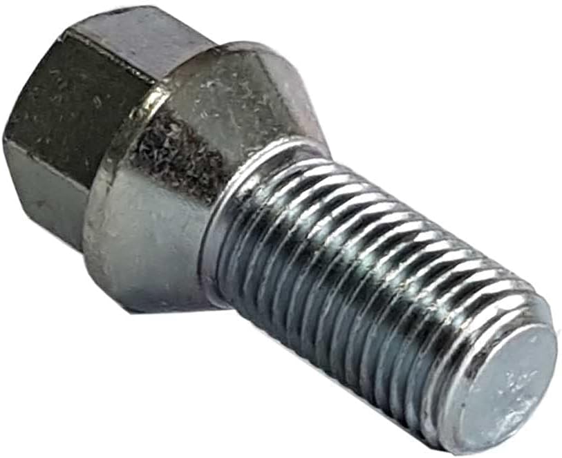 TRACER 20 Radschrauben Radbolzen Kegelbund M14x1,5 25mm Silber, Sechskant, Edelstahl, Klasse 10.9, K