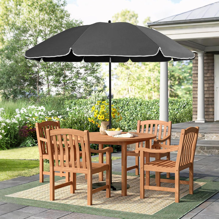 Sekey Sonnenschirm 160 cm mit Schutzhülle, Sonnenschirm Strand mit Neigungswinkel und Höhe verstellb