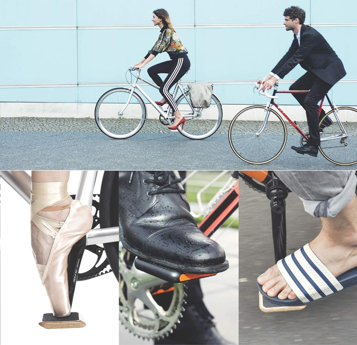 MOTOBICYCLES Reflex Urban Pedal + 2 Ersatz Griptape Pads - das ultimative City- und Tourenpedal für