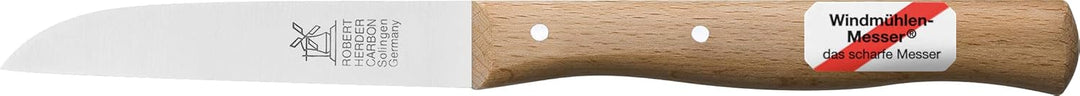2 x Gemüsemesser, kleines Küchenmesser mit Holzgriff, Schälmesser, 8,5 cm Herder Windmühlenmesser Kl