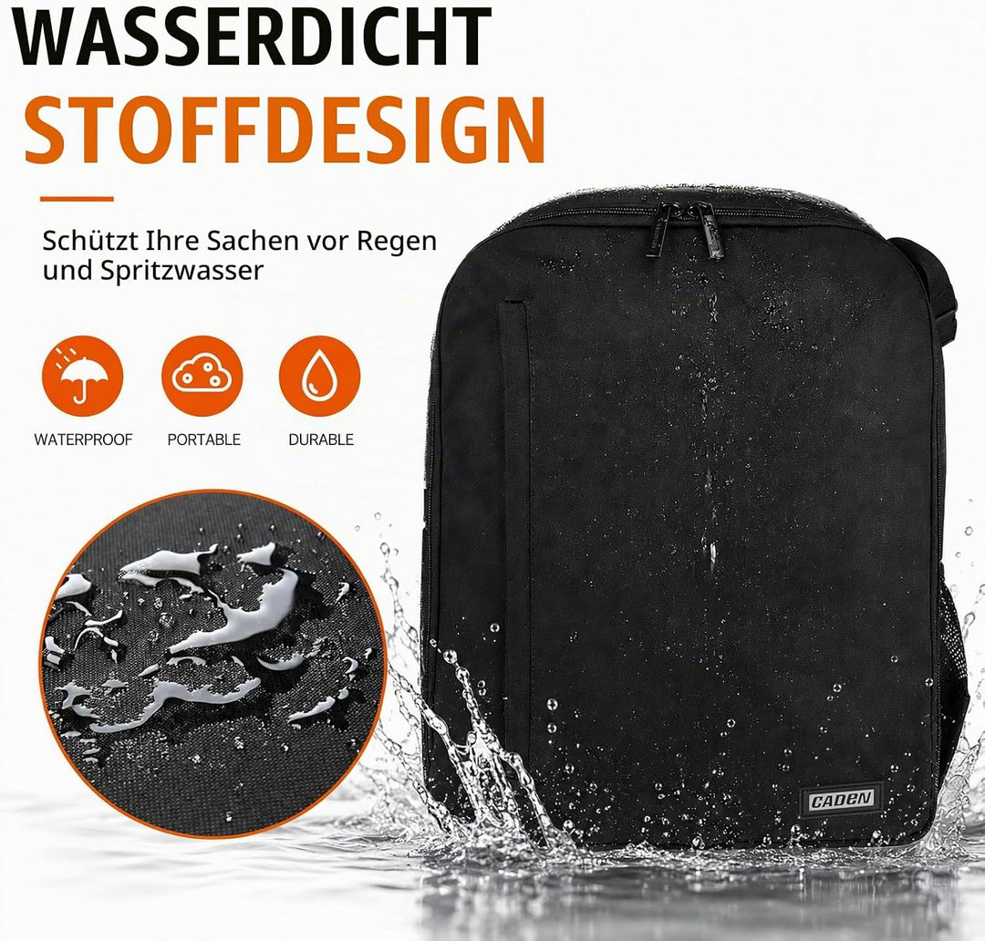 CADeN Anti-Diebstahl-Design Kamerarucksack Tasche für Sony Canon Nikon DSLR/SLR Spiegellos Wasserdic