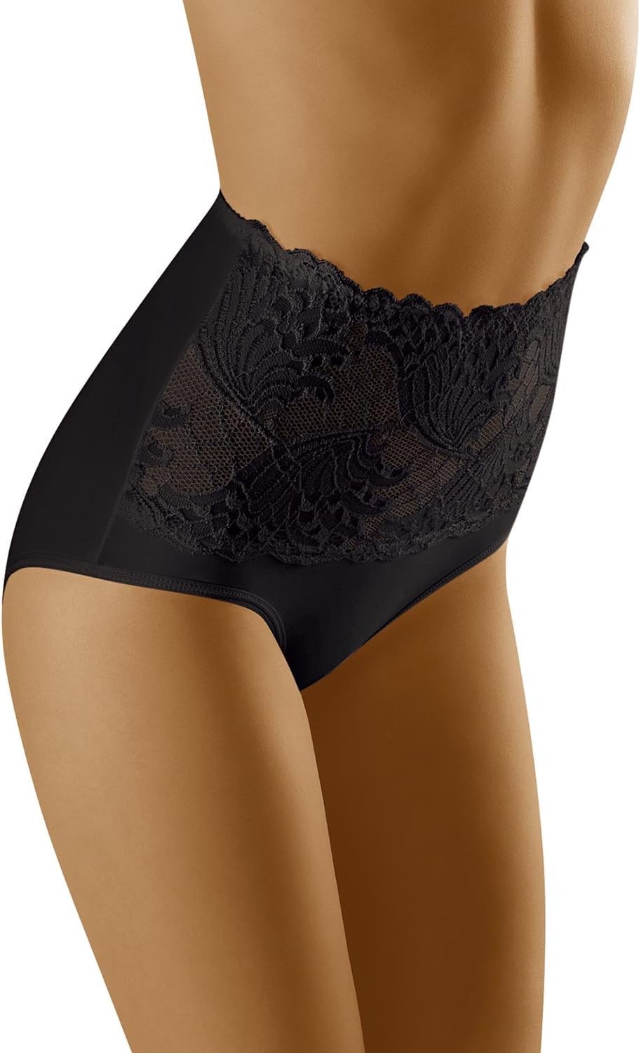 Wolbar Damen Sexy Shapewear-Slips Spitze Miederslip Hohe Taille Figurformende WB207 M (3-er Pack) Sc
