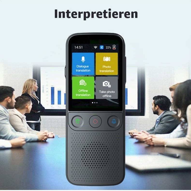 Sprachübersetzergerät, T10 PRO 137 Sprachen Sprachübersetzer Zwei-Wege-Echtzeit-Smart-Übersetzer für