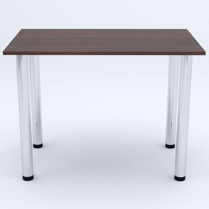 mikon 60x40 | Esszimmertisch - Esstisch - Tisch mit Chrombeinen - Küchentisch - Bürotisch | WALNUSS