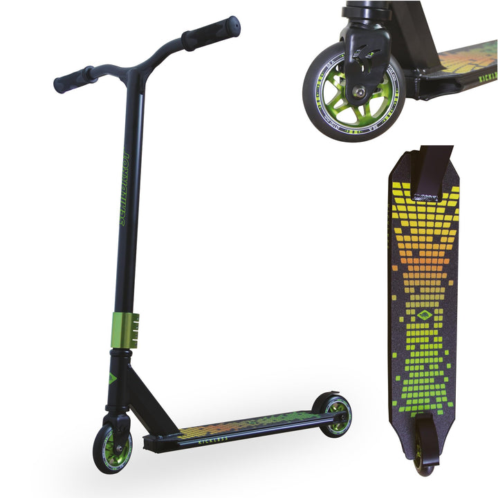 Schildkröt Stunt Scooter Kickless, toller Stuntscooter mit HIC-Compression und Alu-Felge, 100 mm PU