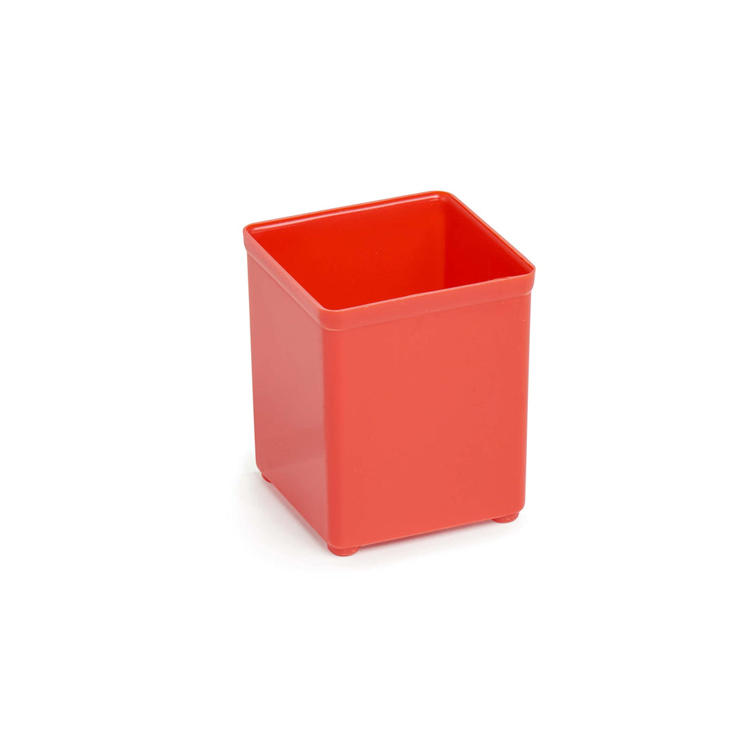 25er Set Einsatzboxen 63 mm A3 rot B52 x T52 x H63 geeignet als Bosch L-BOXX Einlage | Einsatzboxen