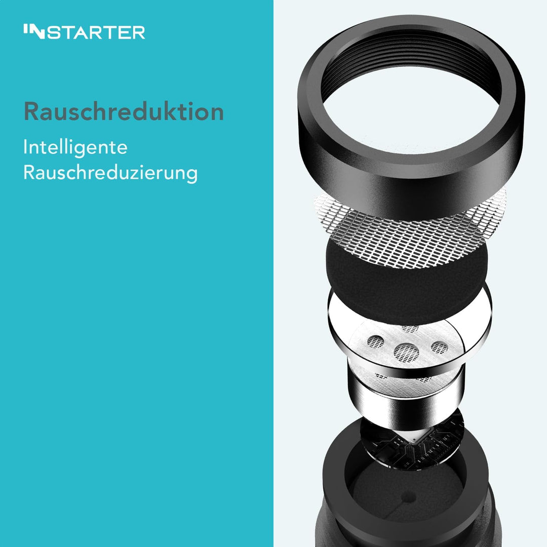 INSTARTER Cardioid Kamera Mikro 3.5, externes Videomikrofon für Kamera, kompaktes Richtrohrmikrofon