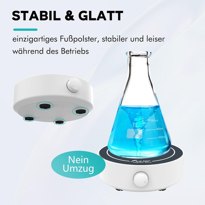 LAB FISH Agitateurs Magnétiques De Laboratoire 200-1800PRM 3000ml Kapazität Melangeur Magnetique 3 P