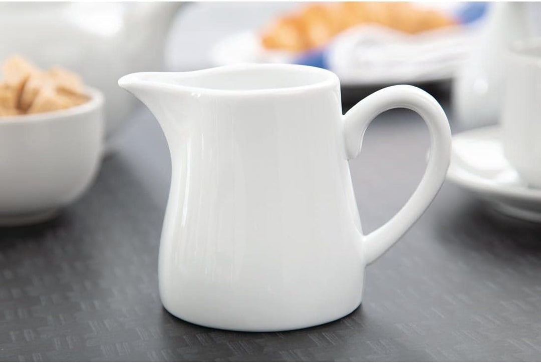 Olympia U821 creme oder Milch Krug mit Griff, 10 oz (Pack von 6) 305ml 10.75oz Einzelbett, 305ml 10.