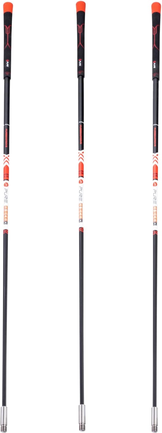 Pure2Improve Speed 100 Golf Swing Trainer, Rot, Weiss, Schwarz, Stiff