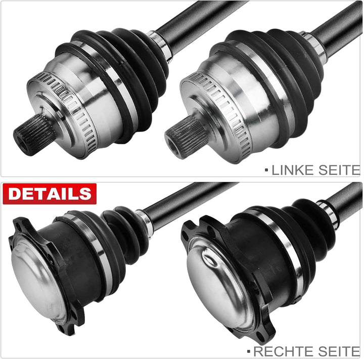 Frankberg 2x Antriebswelle Vorne Links Rechts Kompatibel mit A4 8D2 8D5 B5 1995-2001 Superb I 3U4 20