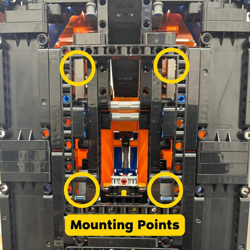 Brickify Wandhalterung kompatibel mit Lego Technic McLaren 42141 – Präsentieren Sie Ihr Auto sicher