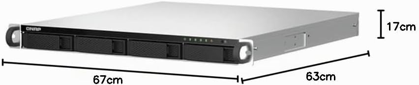 QNAP TS-464U-RP-8G |4-Bay, 2.5GbE, 1U-Rackmount NAS mit Zwei PSU's