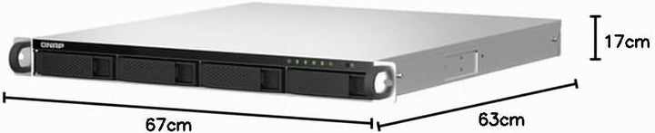 QNAP TS-464U-RP-8G |4-Bay, 2.5GbE, 1U-Rackmount NAS mit Zwei PSU's