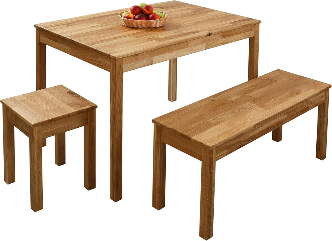 Krok Wood Sitzbank Tomas aus Massivholz (Eiche, 100 x 35 x 45 cm) 100 x 35 x 45 cm Eiche, 100 x 35 x