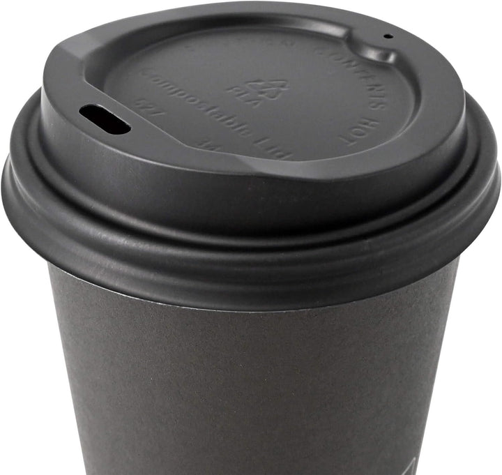 BIOZOYG Coffee To Go Deckel für Trinkbecher Ø 80mm I 1000 Deckel für Pappbecher aus CPLA Biokunststo