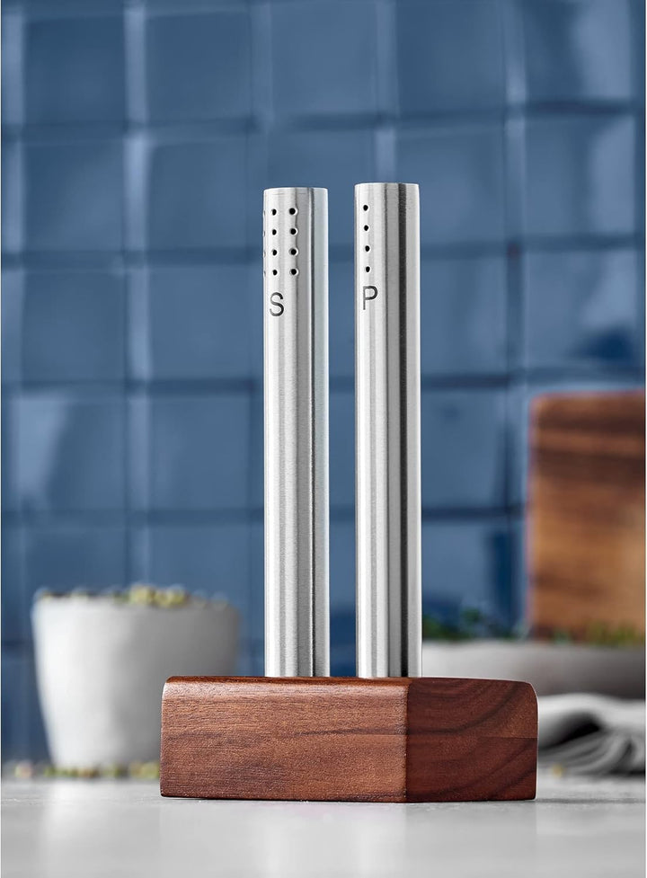 WMF Salz- und Pfefferstreuer Set 3-teilig, Salzsteuer klein, Pfefferstreuer & Küchenhandtuch-Set 3-t