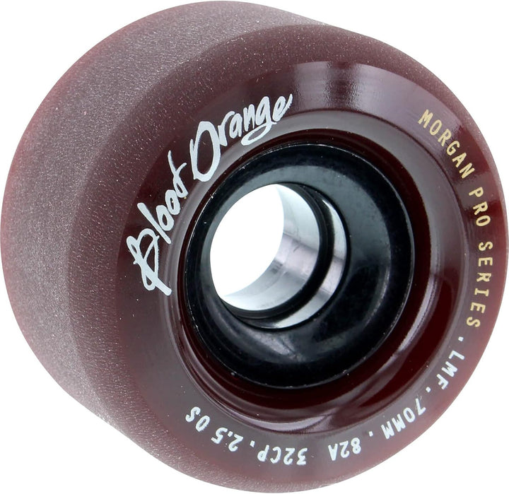 Blood Orange Liam Morgan Pro Series Midnight Maroon Longboard-Räder, 70 mm, 82a, 4 Stück