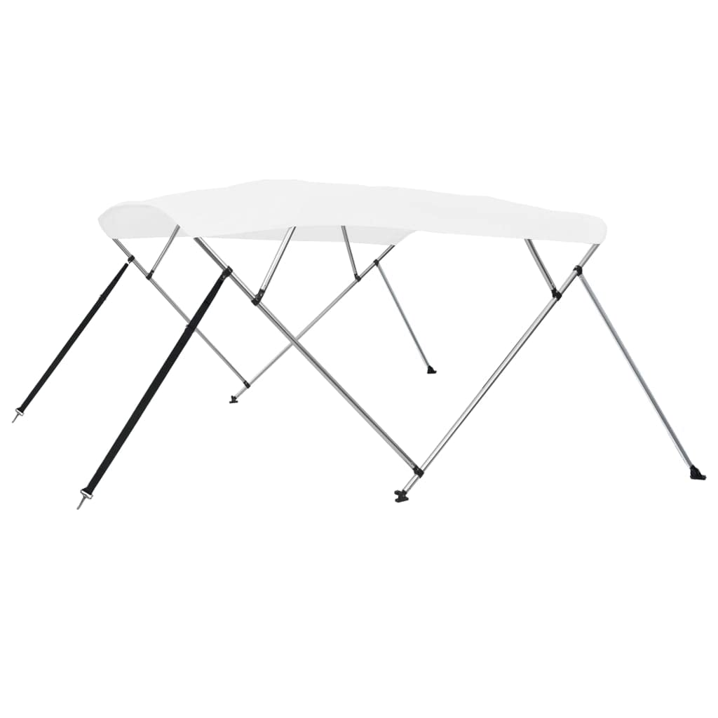 vidaXL 4-Bow Bimini Top Weiss 243x210x137 cm