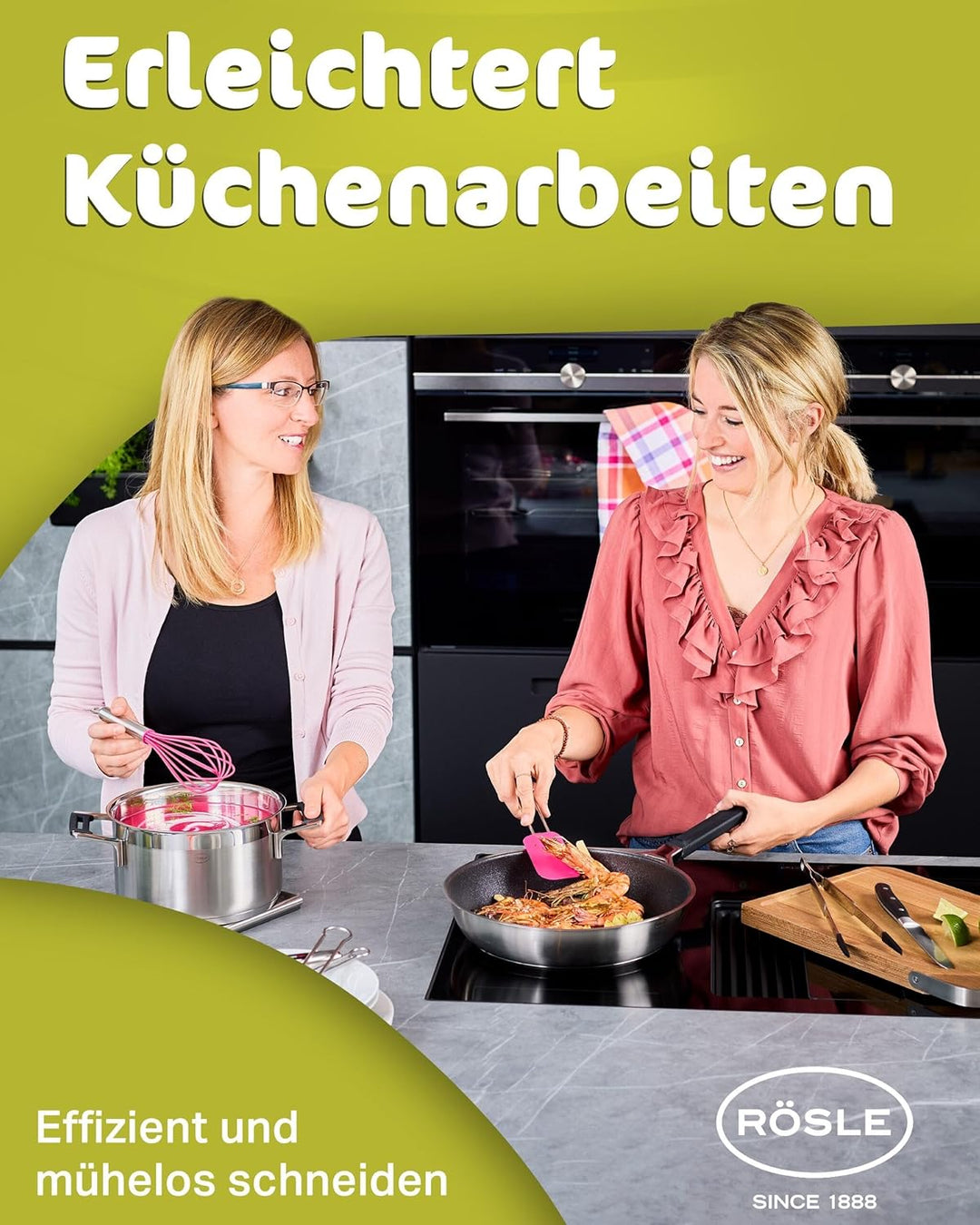 RÖSLE Universalmesser mit Wellenschliff Tradition, Hochwertiges Küchenmesser zum universellen Einsat