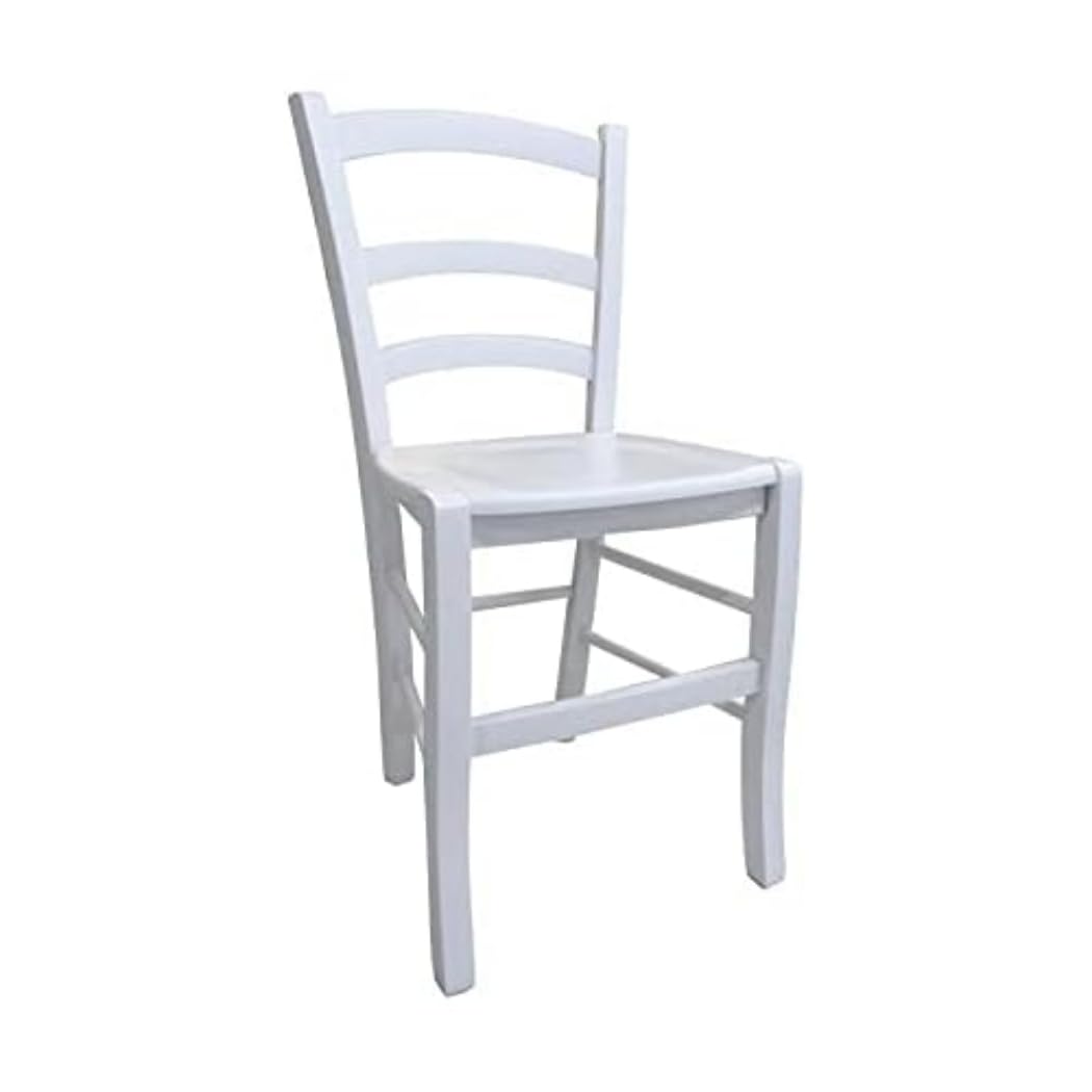 Dmora - Klassischer Holzstuhl, für Esszimmer, Küche oder Wohnzimmer, Made in Italy, cm 46x42h87, Sit