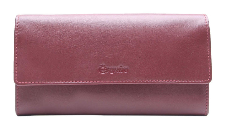 Esquire Peru Geldbörse RFID Leder 18,5 cm Einheitsgrösse Rot Rot, Einheitsgrösse Rot Rot