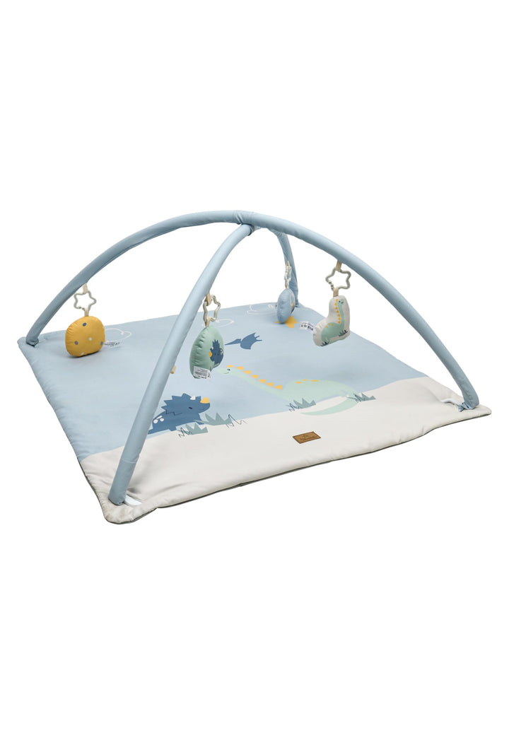 Sterntaler Spielbogen Dino Rexi - Spielbogen wattiert - Baby Spieldecke mit Bogen und Spielfiguren z