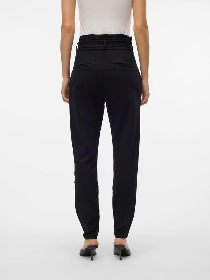VERO MODA Female Paperbag Hose VMEVA Hohe Taille Hose XS / 34L Schwarz, XS / 34L Schwarz