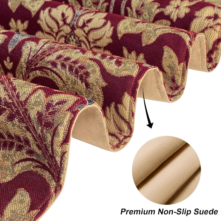 TOPLUXE Tischläufer mit Quasten, Jacquard Tischdecke für Esstisch Urlaub Party Wohnzimmer Dekoration