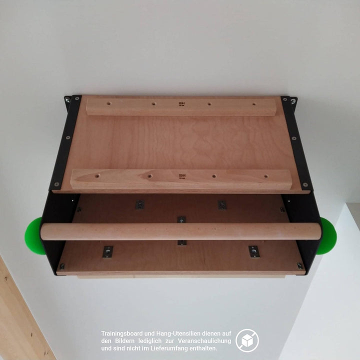Clevo Kletterboard Deckenbefestigung Hangboard, Trainingsboard für Boulder Training zu Hause, Befest