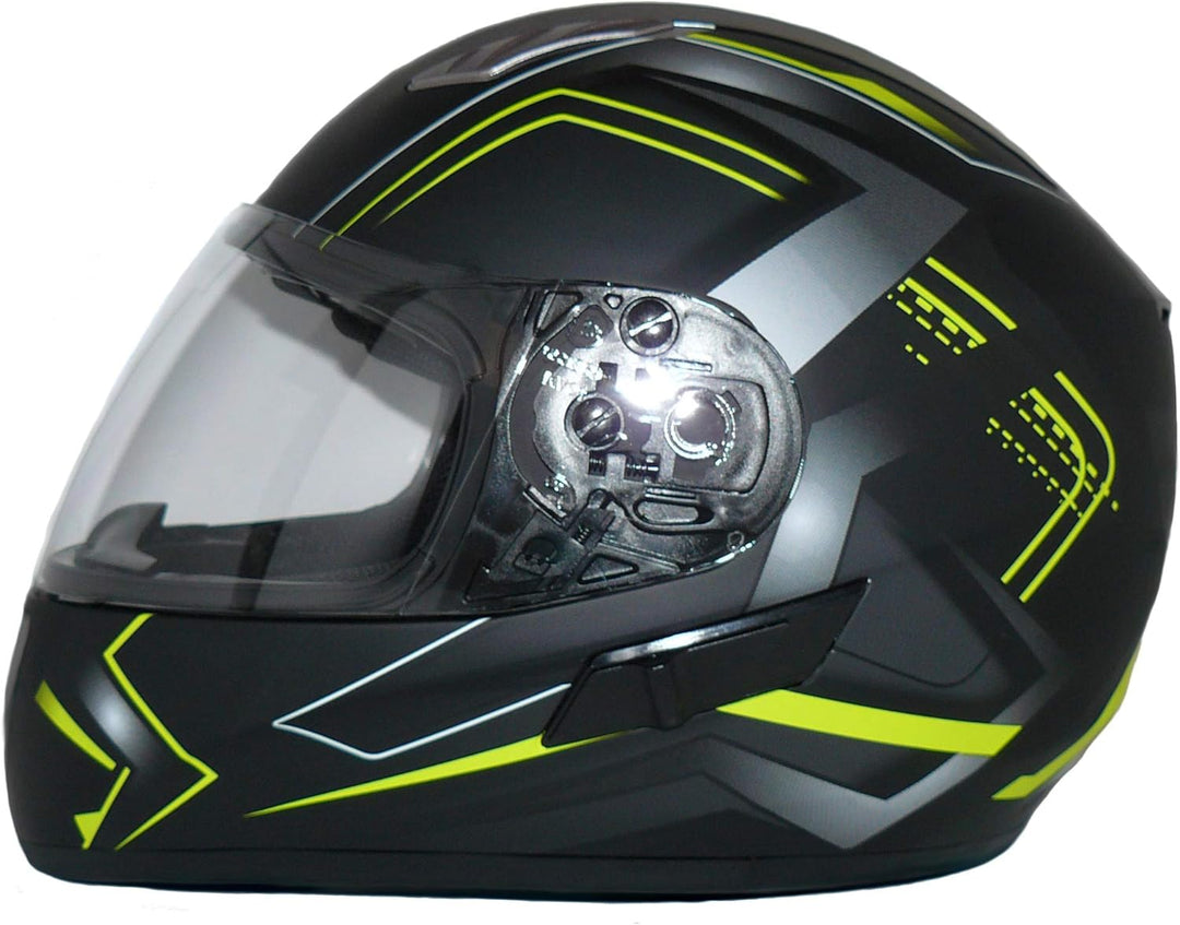 protectWEAR Integralhelm mit Sonnenblende H520-ARROW-GB - Black, Grösse M, M
