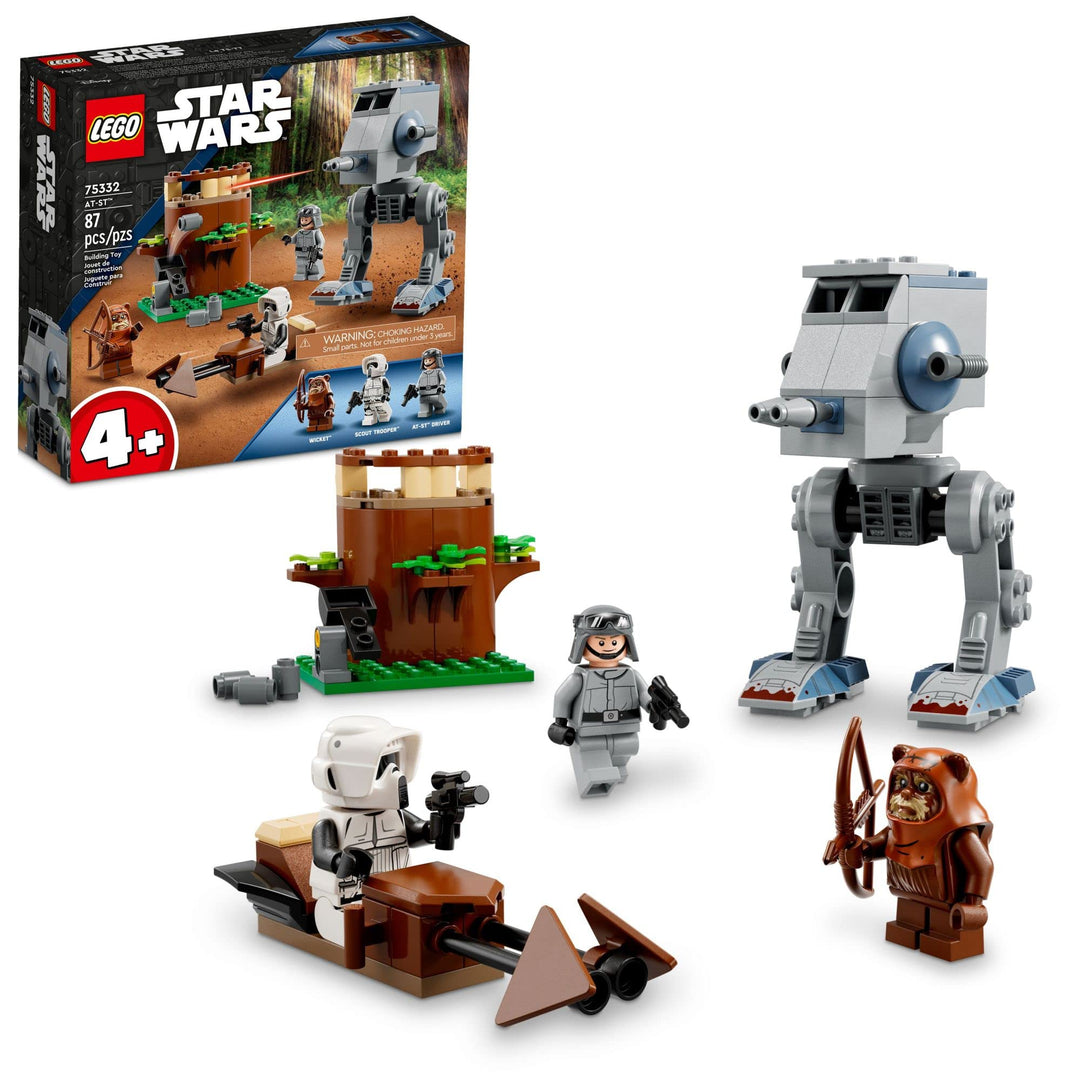 Lego Star Wars at-ST 75332 Spielzeug-Bauset – mit Wicket The Ewok und Scout Trooper Minifiguren, erw