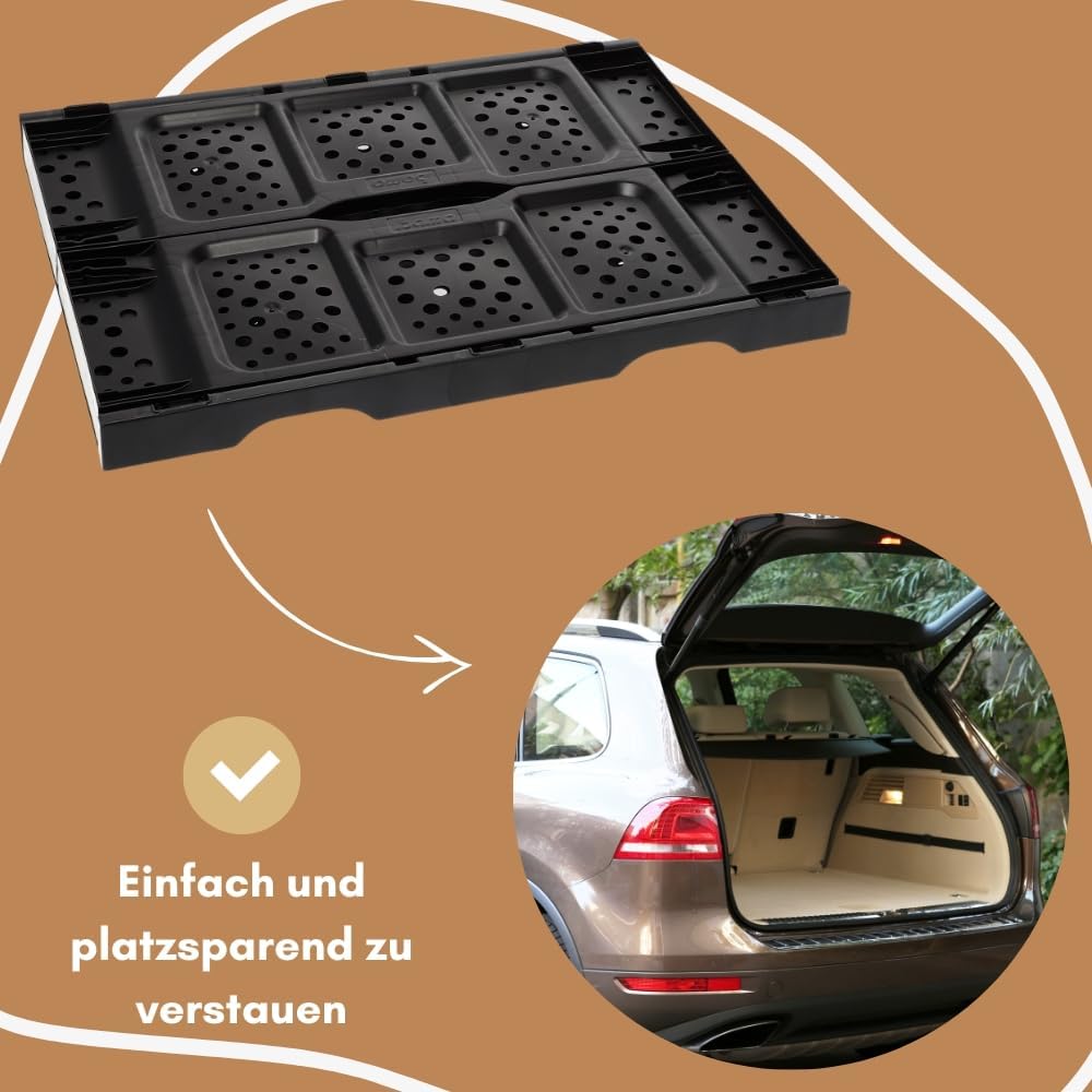 GarPet 2er Set Klappbox Klappkiste Einkaufskorb faltbar Einkaufkiste klappbar Kiste Stapelbox Stabil