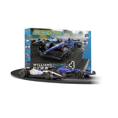 Scalextric C1450P 1:32 Williams Racing Race Set 484cm - 4,8m Streckenlänge, mit 2 Handreglern, Renns