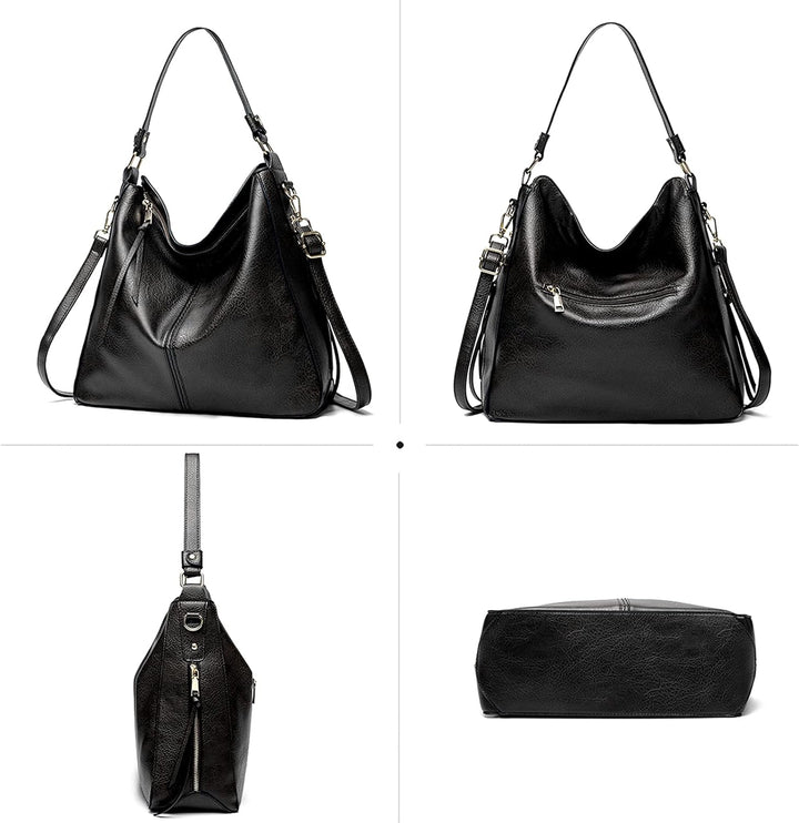 FANDARE Damen Handtasche Frauen Umhängetaschen Schultertasche PU Leder Tote Beutel Schultertasche fü