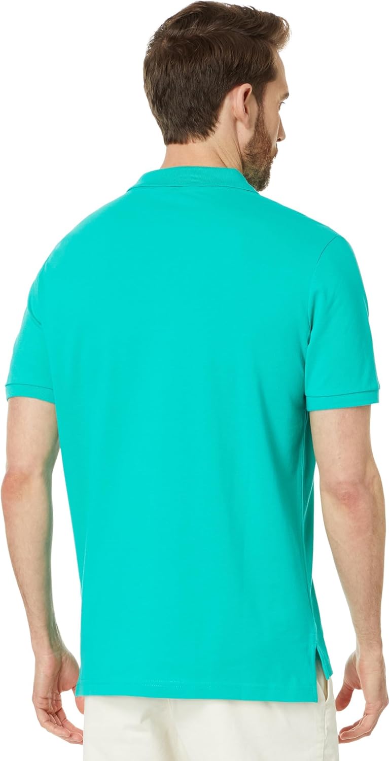 U.S. Polo Assn. Solid Interlock Kurzes Poloshirt für Herren M Emerald Circus, M Emerald Circus