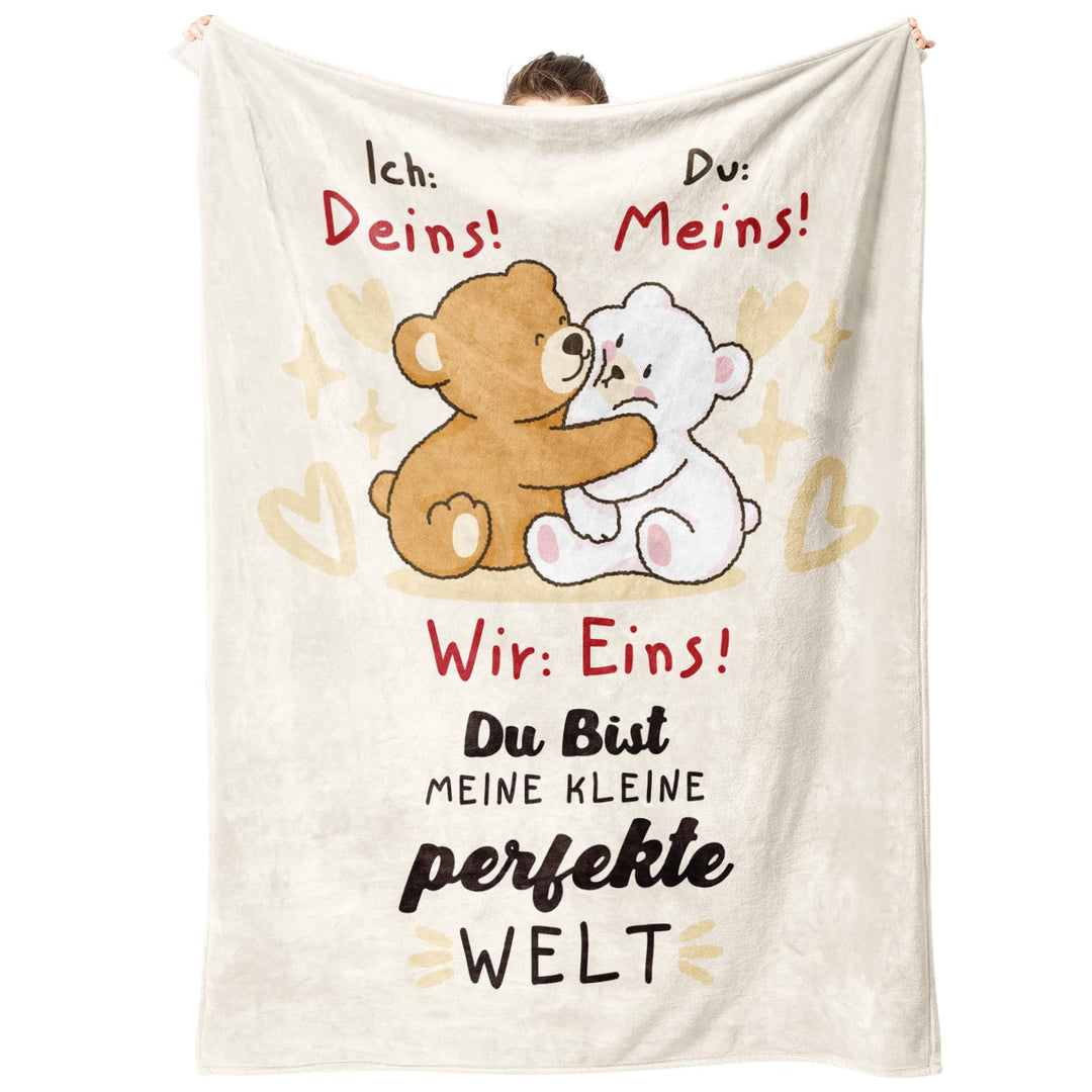 musaecoin Valentinstagsgeschenk für Ihn Sie, Geschenk für Sie ihn, Geschenk für Paar- Kuscheldecke,