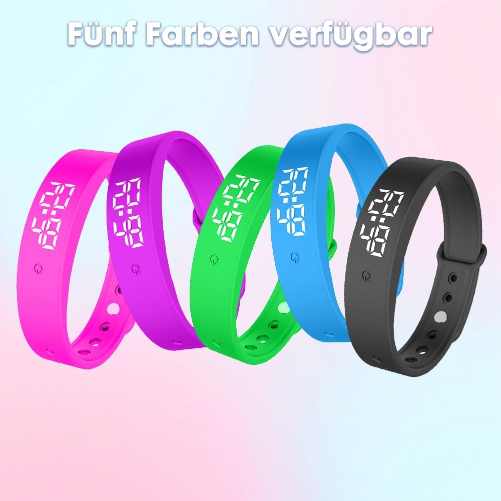 Vibrationsalarm Erinnerung Uhr, Vibrationswecker Armband, Silent Vibrating Alarm Reminder Watch mit